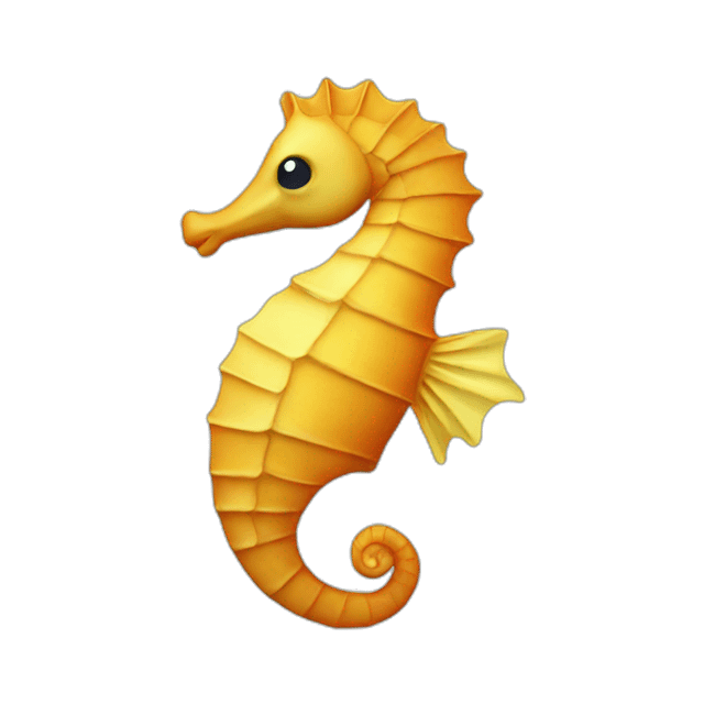 The yellow seahorse emoji people remember — an AI-generated image, because no such emoji has ever existed in Unicode