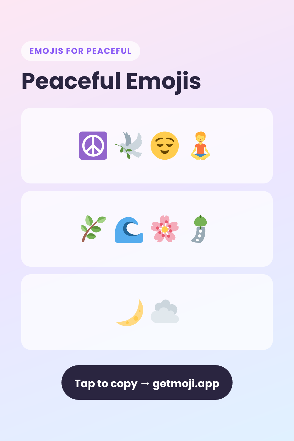 ☮️ Peaceful Emojis Copy & Paste (10+) | GetMoji