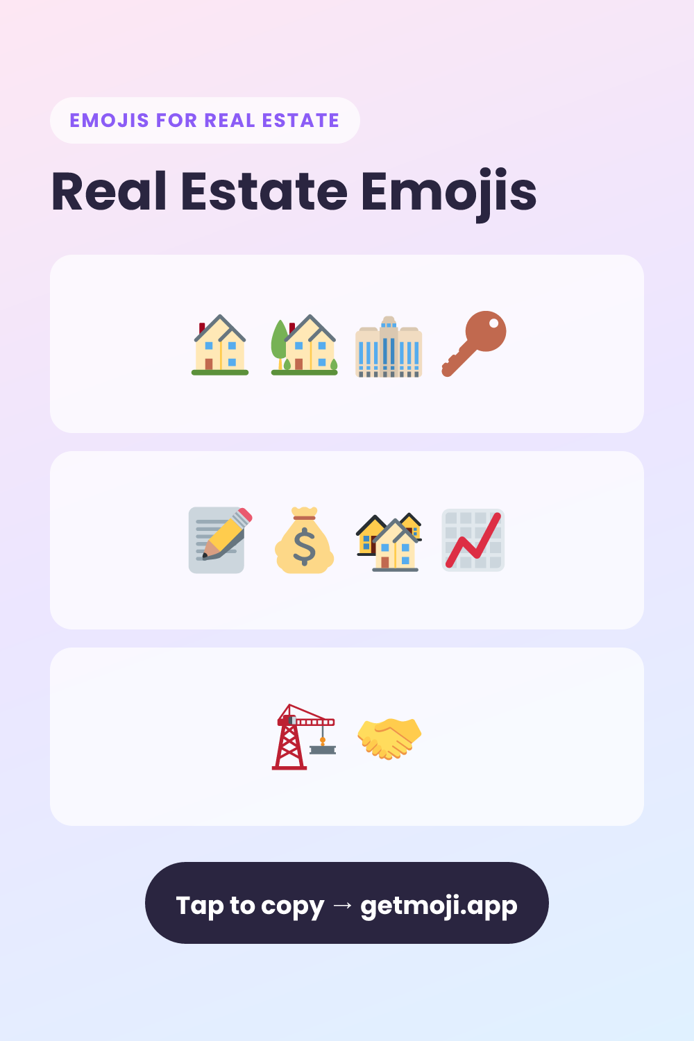 🏠 Real Estate Emojis Copy & Paste (10+) | GetMoji